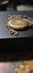 Vintage 12k Gold Filled Oval Photo Locket Multi Strand Chain 1/20 12K GF…