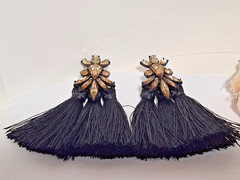 Lot of 5 Pairs Vintage Unbranded & 2 Branded Tassel Fashion Pierced Earrings