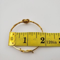 VTG H F Barrows Childs Bracelet 1/20 12K Gold Filled Mother Of Pearl Heart 5.5″