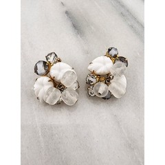 Juliana DeLizza And Elster Earrings -White