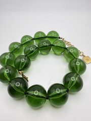 Vintage Liz Claiborne Adjustable Glass Beaded Necklace