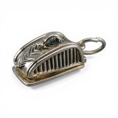 Sterling Silver CHEESE BOX Charm for Bracelet PENDANT Cheese Lover MOUSE Cute!