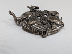 Jezlaine .925 Sterling Silver Noah’s Ark Figural Brooch Pin Elephant Giraffe…
