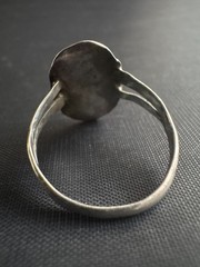 Vintage Silver Native American Turquoise Ring Handmade Size 8.25 US