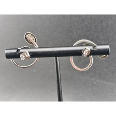 Vintage Village Originals 925 Sterling Silver Abalone Swirl Post Earrings