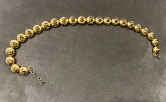 MMA (Metropolitan Museum of Art) Gold Plated Necklace w/ Spikes, vintage, choker