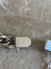 Vintage Marathon Co. Sterling Silver Double Curb Link Chain Charm Bracelet