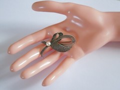 Original Fahrner Theodor Fahrner 925 Silver Brooch With Marcasites, Pearls 7.8 G