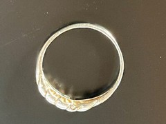 VTG Lot of 2 Handcrafted 925 Silver Stackable Rings Approx Size 7 Detailed 2.27G