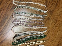 15 Vintage Beaded Necklaces- Lot 2 (Various Styles, Colors & Lengths)