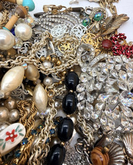 5lbs Vintage Jewelry Lot For Wear Or Harvest Some New Broken Many Signed