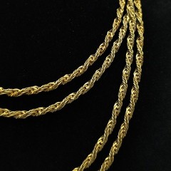 Napier Signed 1/20 12k GF Gold Filled Extra Long Twist Rope Chain 58.5in 42.37g