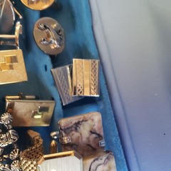 SWANK vintage lot of 21 Cufflinks, silver tone and gold tone.