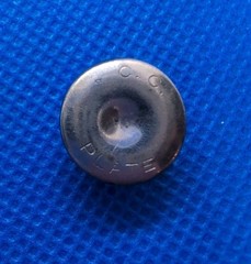 Antique Waistcoat Collar Buttons Dress Stud Flat Copper, Plated, Mother Of Pearl