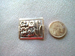 Vintage Sterling Silver Brooch Pin -ORNATE FLORAL DESIGN around 9.6 grams