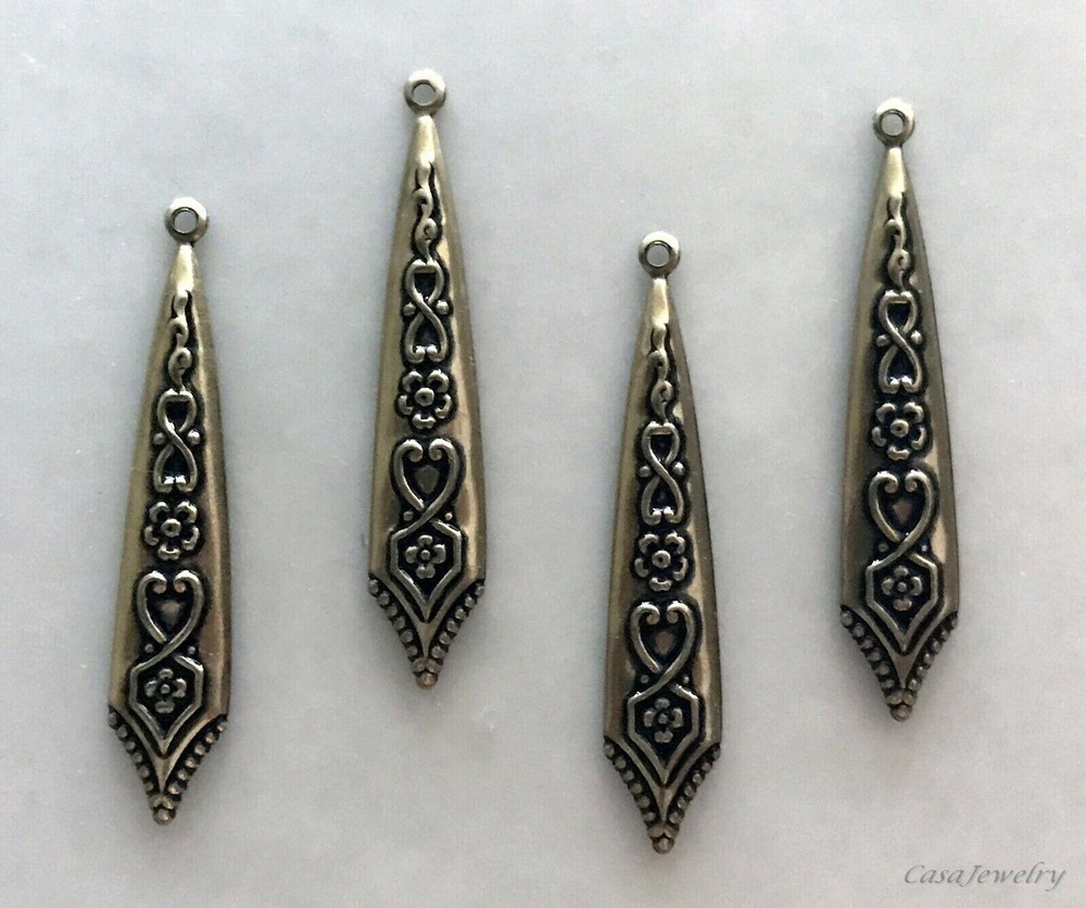 #3459 ANTIQUED GOLD CELTIC TEARDROP PENDANT/ER W/TOP HANG RING – 6 Pc Lot