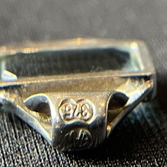 Vintage Art Deco White Gold Aquamarine and Diamond Pendant