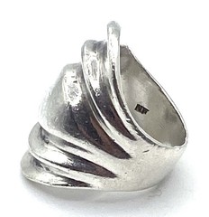 Modernist Solid Sterling Silver / 925 NF Ring Size 5.5
