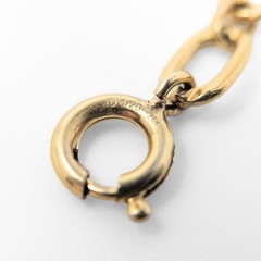 Vintage 12K GF Gold Filled Oval Link 7.25″ Chain Bracelet, 4.6mm, 3.2g