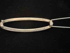 Vintage Silver Tone Hair Clip / Barrette 1970s