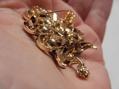 Style Peacock Bird Rhinestone Crystal Cyan Brooch Pin Pendant Flower Jewelry
