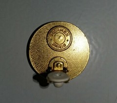 Hermès Gold Sellier Button Button Style Leather Clip-on Earring Replacement