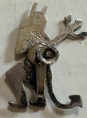 Vtg Sterling Silver Angel & Devil Whispering Screw back Earrings Good Evil 925.