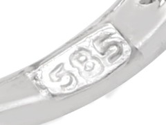 Vintage 1.70Ct Diamond and 14k White Gold Twirl Earrings Circa 1940