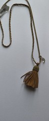 Vintage Boho Necklace Lot Leather Wood Shell Bead Brown Earth Tones Festival