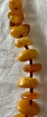 Baltic Amber Necklace Rare Egg Yolk Honey Cognac Yellow Butterscotch VTG 62.4g