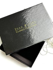 Joan Rivers M Silver Tone Multi Strand Snake Chain Tassel W/box