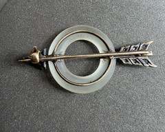 Art Deco Sapphire and Diamond Arrow Brooch