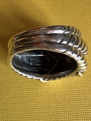 VTG One Owner / DAVID YURMAN triple cable 14kt GOLD “X” ring / Size 8.5 / 12.9 G