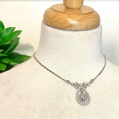 Vintage Art Deco LIND GAL Sterling Silver Signed LG 16″ Necklace