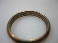 ANTIQUE 1/100 10K RGP PINKIE RING BAND SIZE 5.5