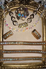 Julianas Art Deco Garnets Kramer Weiss Glowers Vtg SETS Rhinestone Jewelry Lot
