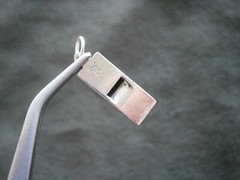 Wells Sports Whistle Vintage Sterling Silver Charm Pendant 1.2g DOES NOT WHISTLE