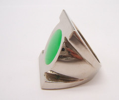 VTG CPGA GREEN LANTERN METAL RING SIZE 10 DC COMICS