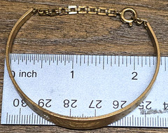 Jacoby Bender Gold Tone Women’s Engravable ID Bracelet 1960’s Unused Unsigned