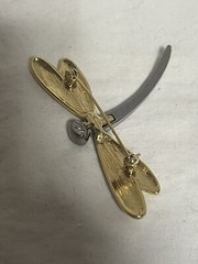 LC Lauren Conrad Two Tone Dragonfly Brooch Pin