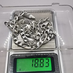 Vintage 925 Sterling Silver Signed Jewelry Chain 20.28in (51.5cm) 0.66oz