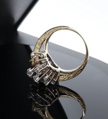 Handmade 1.40ct I Si Diamond Set Ladies 18K Gold Ring Size J Val $7925