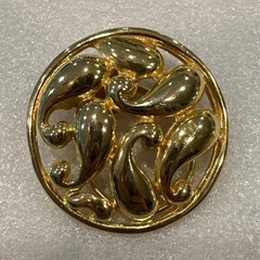 Gold Tone Chic Vintage Scarf Clip Ring Lot + Silver Tone Cloak Pin