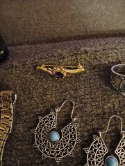 Vintage jewelry lot, Rings, Bracelets, Necklaces , Watches, earrings etc. 21 pc.