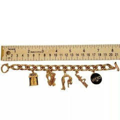 Jackie Collins Charm Bracelet Hollywood Kids Lucky Lady Boss Panther Vintage 80s