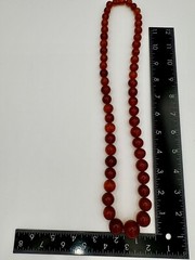 Antique Vintage Estate Jewelry HONEY Cherry BALTIC AMBER NECKLACE 74+ Grams