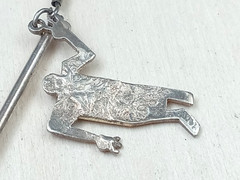 42″ artisan Silver CHARMS Necklace ONE OF A KIND HANDMADE ARTIST SIGNED