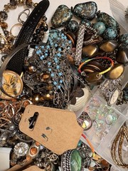 Bulk Mixed Jewelry Lot – Wearable, Craft, Resell, Junk – Vintage to Modern