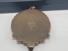 VSA Virgins Saints and Angels Pendant Gold Vintage Antique Even Sided Cross