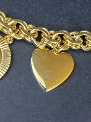 Vintage Camrose Kross JBK Gold Charm Bracelet Box &COA